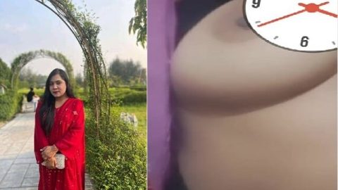 Bengali video call GF showing naked boobs viral MMS