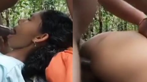 Athaan fucking kozhunthiya in a jungle in Tamil porn