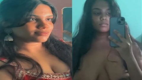 Beautiful girl licking boob selfie viral xxx videos