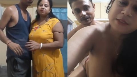 Bhabhi blowjob and fucking incest with young devar