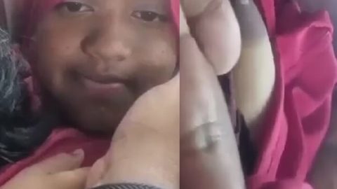 Chubby hijab girl boob sucking viral outdoor sex