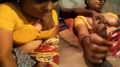 Desi aunty in saree having sex with husband friend