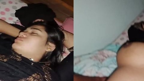 Sleeping wife sex awakening by husband after travel