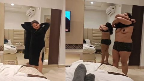 Stripping chubby bhabhi sex with posh guy viral MMS