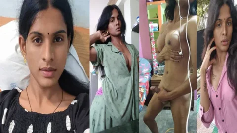Desi Real Shemale Boyfriend Fucks Her Dick