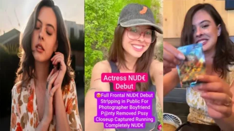 Actress Latest Frontal Nude Debut Stripping in Public for Photographer Boyfriend