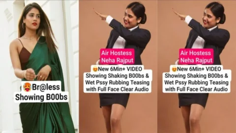 Beautiful Air Hostess NEHA RAJPUT New Premium Live