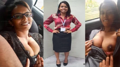 Tamil Young Office working Girl Blowjob Fucking inside the Car Video