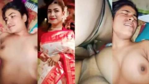 Beautiful Newly Married Wife Fucking Hard