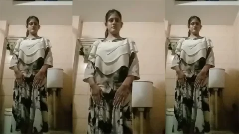 Horny Girl Full Nude Masturbating with a Brinjal In bathroom