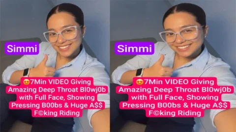 Simmi Beautiful Nri Giving Blowjob - Huge Ass Riding Fucking