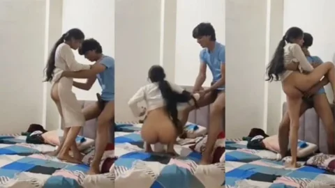 Beautiful Slim Couple Home Alone Cousins Fucking Video