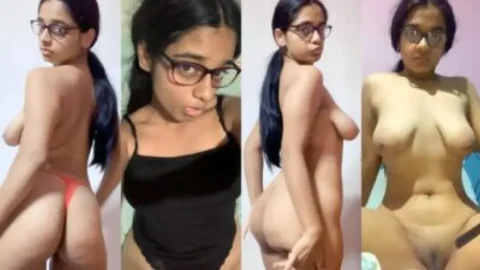 Nerdy GF Riding BJ Showing Desi Porn MMS