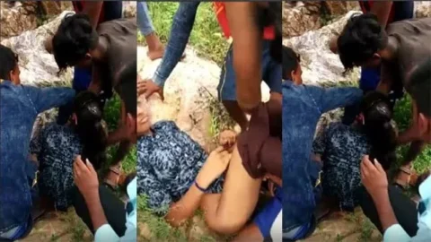 Indian Teen Girl Gangbang In Jungle Outdoor Sex Video HD Porn